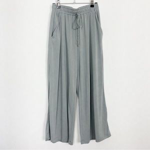 MNG Women’s Grey Wide Leg‎ Pants Drawstring Waist XS